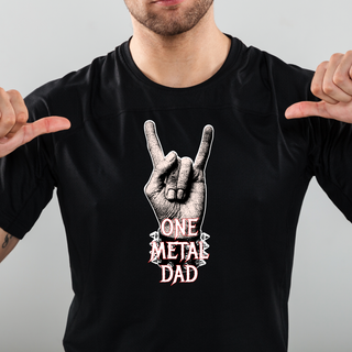 One Metal Dad Men's T Shirt BLK - Things Engraved