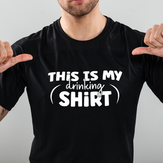 This is My Drinking Shirt Men's T Shirt BLK - Things Engraved