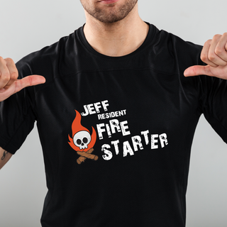 Resident Fire Starter Men's T Shirt BLK - Things Engraved