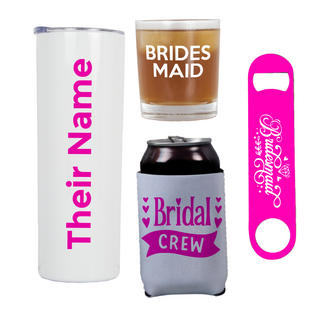 Wedding Party Bridesmaid Set - Things Engraved