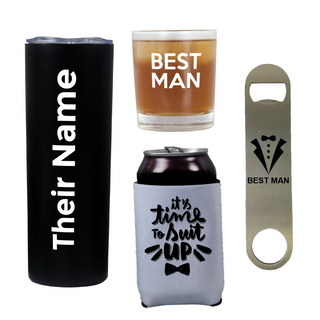 Wedding Party Best Man Set - Things Engraved