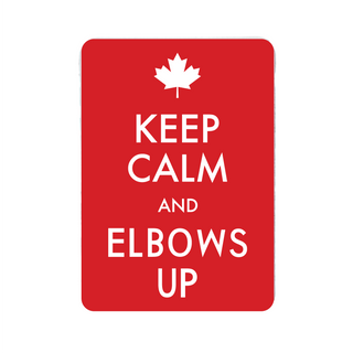 Keep Calm and Elbows Up Fridge Magnet - Things Engraved