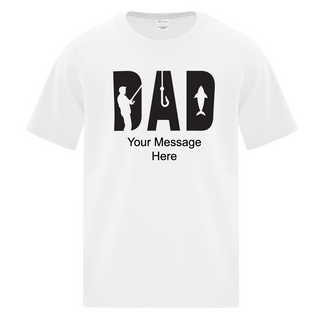 The Reel Dad White T-Shirt - Things Engraved