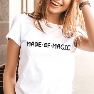 Made of Magic Ladies T Shirt WHT - Things Engraved