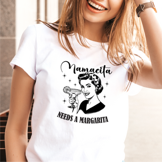 Mamacita Needs a Margarita Ladies T Shirt WHT - Things Engraved