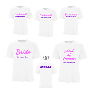 The Bride Squad Bachelorette T-Shirt Set - Things Engraved