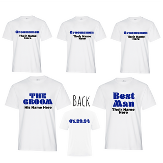 The Groom Crew Bachelor Party T-Shirt Set - Things Engraved