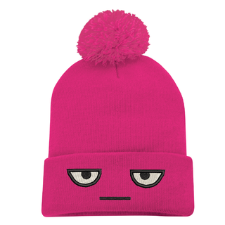 Resting Grinch Face Pom Pom Toque - Things Engraved
