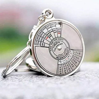 Customized 50 Year Calendar Metal Key Ring - Things Engraved