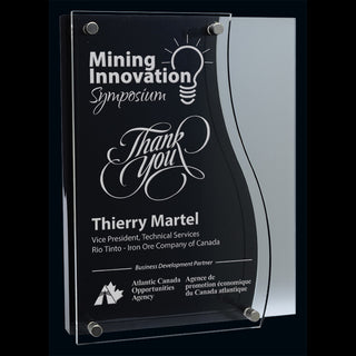 Laguna Grey Floating Acrylic Award - Things Engraved