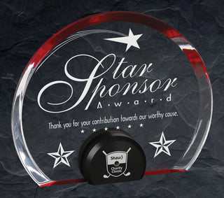 Halo Acrylic Red Large - Things Engraved