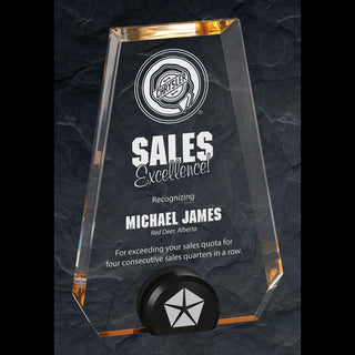 Pinnacle Acrylic Gold Large - Things Engraved