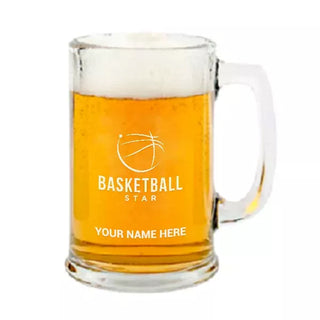 Basketball Star Beer Mug - Things Engraved