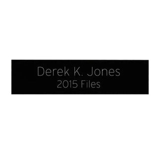 Black Coat Aluminum Plate 3 X 3/4 With Custom Engraving - Things Engraved