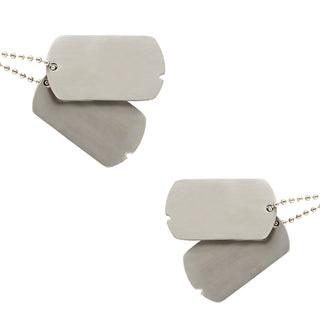 Military Style Dog Tags With Custom Engraving - Set Of 2 - Things Engraved
