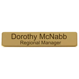 Brass Name Badge - Things Engraved