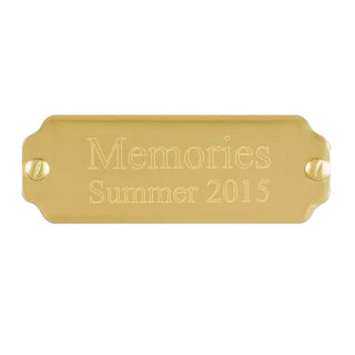 Brass Plate 2 1/2 X 7/8 Engraved - Things Engraved