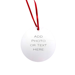 Personalized Wood Photo Ornament - Double Sided - Things Engraved