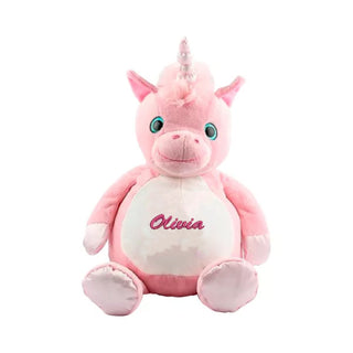 Embroiderable Whimsy Pink Unicorn - Things Engraved