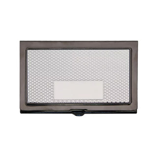 Engravable Gunmetal Grey And Silver Card Case - Things Engraved
