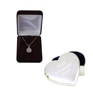 Monogram Necklace & Jewelry Box Bundle - Things Engraved