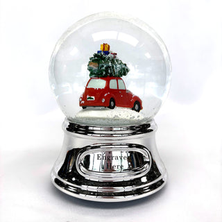 Musical Water Globe - Tree On Car - Things Engraved