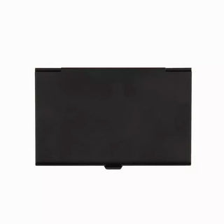 Personalized Black Aluminum Card Case With Mirror - Things Engraved