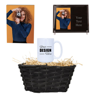 Personalized Photo Gift Basket | Small - Things Engraved