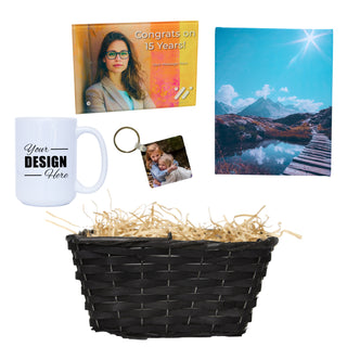 Personalized Photo Gift Basket | Medium - Things Engraved