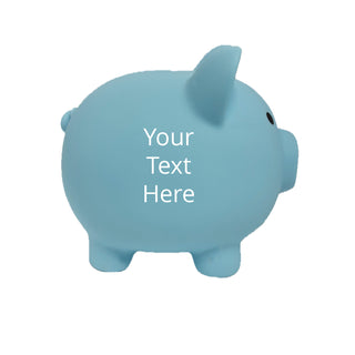 Kids' Personalized Blue Piggy Bank | Small - Things Engraved