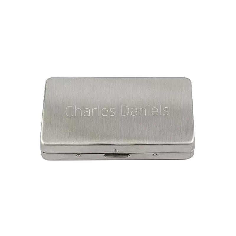 things remembered cigarette case Engraved Ashton Cigar Leather with Cutter Engraved Birthday Silver Cigar Case