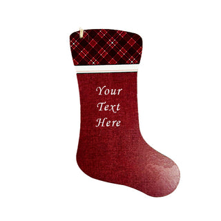 Stocking Wood Ornament - Things Engraved