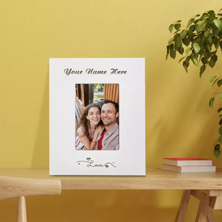 Custom Engraved Love Wooden Photo Frame - Things Engraved