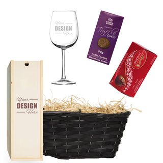 Wine Gift Basket | Medium - Things Engraved
