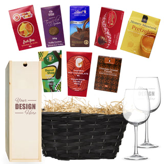 Wine Gift Basket | Large - Things Engraved