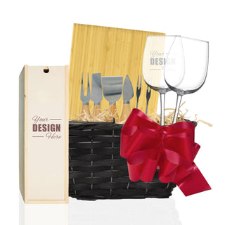 Wine & Cheese Basket | Small - Things Engraved