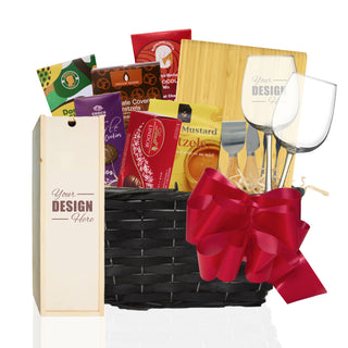 Wine & Cheese Basket | Medium - Things Engraved