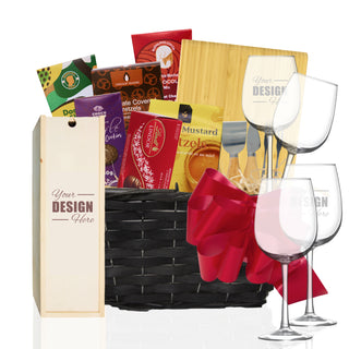 Wine & Cheese Basket | Large - Things Engraved