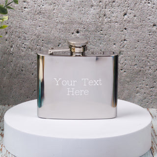 Custom Engraved Stainless Steel High Polished 5oz Flask - Things Engraved