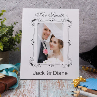 Custom Engraved Wedding MDF Photo Frame - Things Engraved