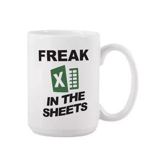 Freak in the Sheets | Ceramic Coffee Mug - Things Engraved