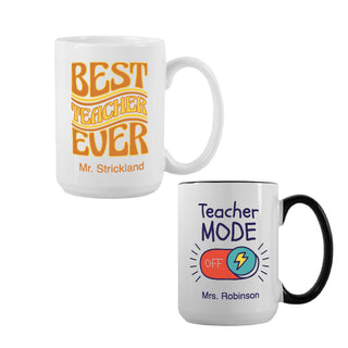 Fuel For The Classroom 2 Mug Set - Things Engraved