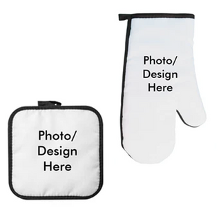 Pot Holder and Oven Mitt Combo - Things Engraved