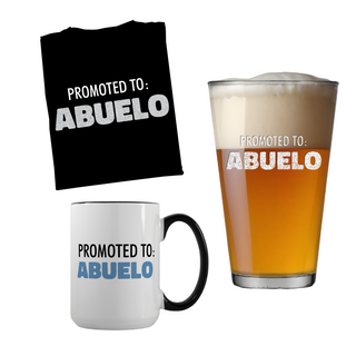Promoted to Dad Shirt, Pint, and Mug Bundle - Things Engraved