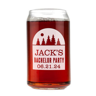 The Bachelor Party Beer Glass 16 oz - Things Engraved