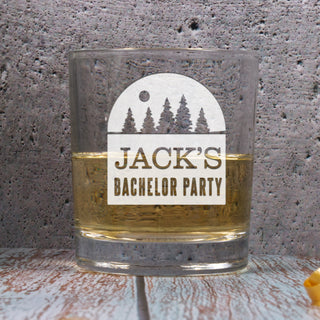 The Bachelor Party Whiskey Glass 11 oz - Things Engraved