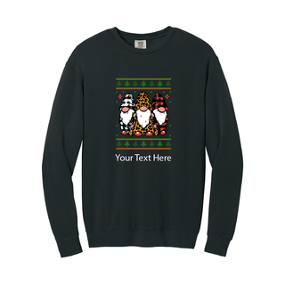 Three Gnomes Ugly Christmas Crewneck Sweater- Adult Size - Things Engraved