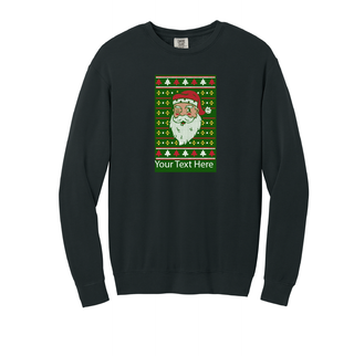 Santa Head Ugly Christmas Crewneck Sweater- Adult Size - Things Engraved