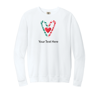 Candy Heart Ugly Christmas Crewneck Sweater- Adult Size - Things Engraved