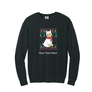 Llama Ugly Christmas Crewneck Sweater- Adult Size - Things Engraved
